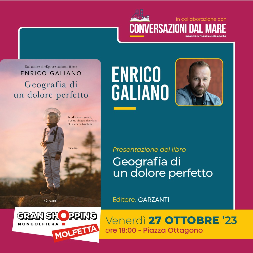 Enrico Galiano il 27 ottobre per Conversazioni dal Mare Fuori Cartellone