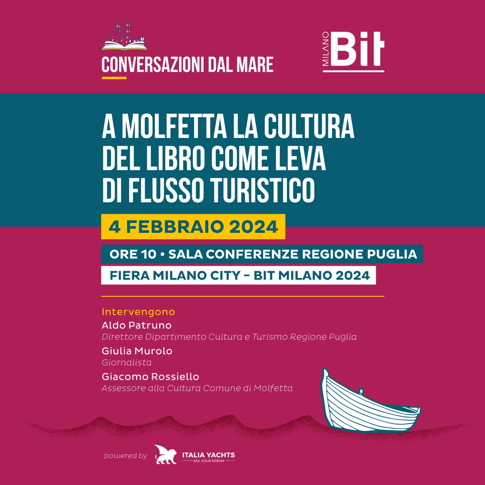 Conversazioni dal Mare di Molfetta alla Bit di Milano 2024