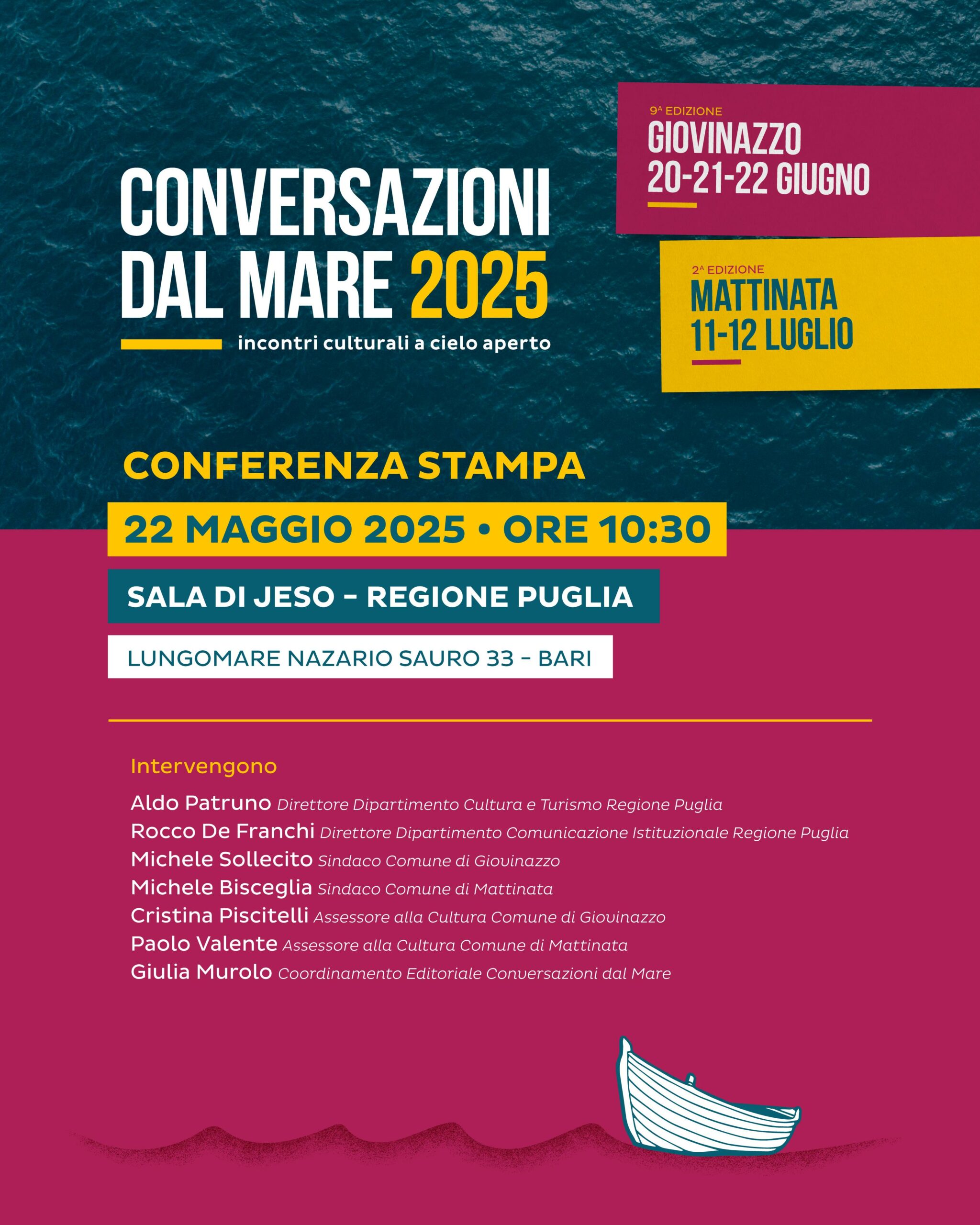 Conferenza Stampa Conversazioni dal Mare 2025